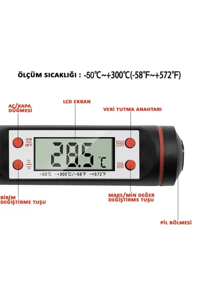 MİNTOLA  Dijital Termometre TP101 - Resim 4
