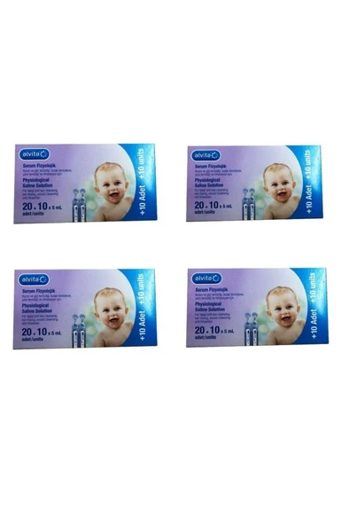 Alvita Serum Fizyolojik 5 Ml X 30 Flakon 4'Lü PAKET (SKT:02/2028) ürün görseli 1