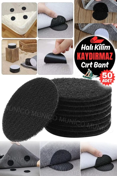 MİNTOLA 50'lu Sabit Cırt Paspas Tutucu Halı Sabitleme Çıkartmaları Kilim Çıkartmalar Sabit Mobilya Çıkartma ürün görseli 1