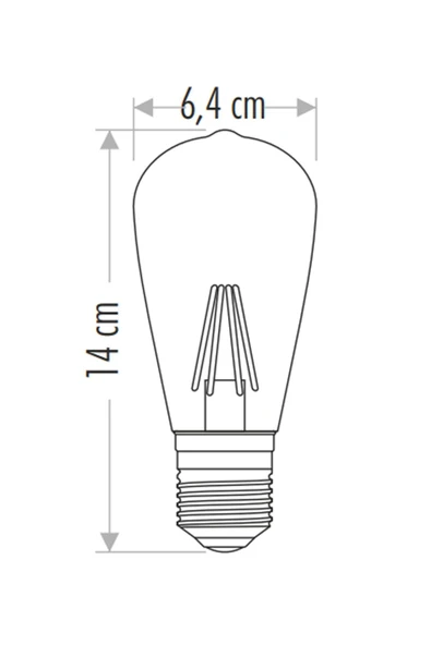 Cata Rustik Led Ampul Ct-4350 2 Li - Resim 6