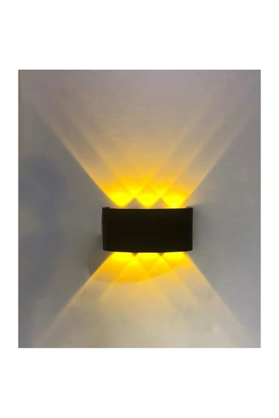 Cata CT-8011 12 WATT HAİTİ SİYAH KASA APLİK AMBER ürün görseli 1