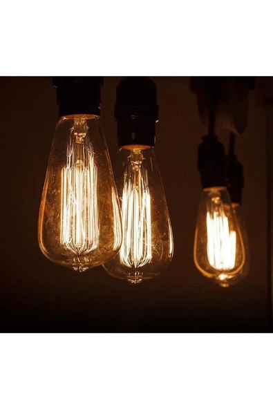 Cata Ct-4350 Rustik 4w Led Ampul Vintage Uzun Filament Amber E-27 ürün görseli 1