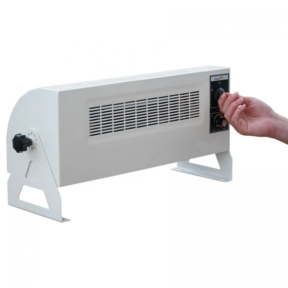 HB3603000K Heatbox 360 3000W Monofaze Elektrikli Fanlı Isıtıcı Krem ürün görseli 1