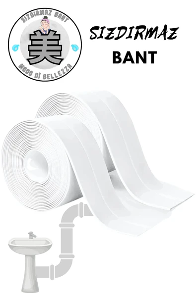 MİNTOLA 2 Adet Su Sızdırmaz Geçirmez Bant Lavabo Küvet Kenar Bandı Küvet Duş 3,2 M X 38 ürün görseli 1