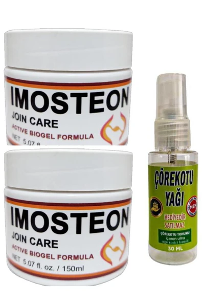 Xlan Imosteon Rahatlatıcı Masaj ve Bakım Kremi 150 ml X 2 ad+Çörek Otu Yağı ile 30 ml ürün görseli 1