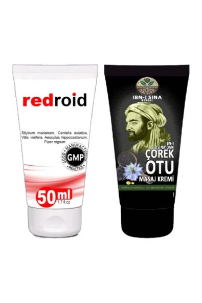 Xlan Redroid Rahatlatıcı Bakım Kremi 50 ml+İbn-i Sina Çörek Otu Kremi 50 ml ürün görseli 1