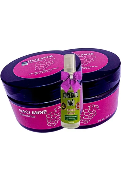 Xlan Hacı Anne Hemoplus Kremi 200 ml x 2 adet + Çörek Otu Yağı 30 ml ürün görseli 1