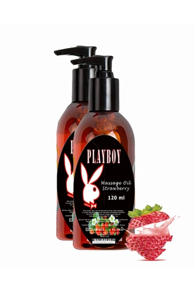 Xlan Çilek Aromalı Vücut Masaj Yağı 120ml Strawberry Flavored Massage Oil 2 Adet ürün görseli 1