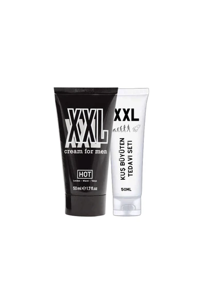 Xlan HotXXL Cream Men Hardener Delayer Enlarger 50 ml + KuşBüyüt Erkeklere Özel Boyut Kremi ürün görseli 1