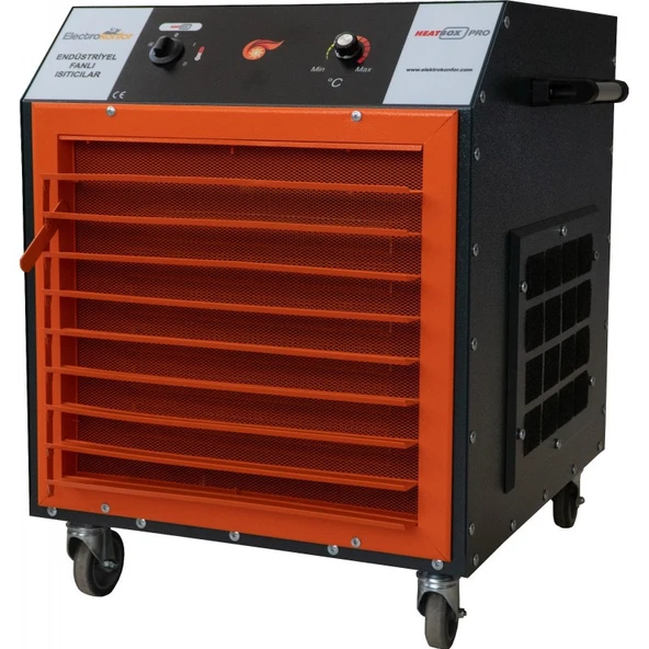 HBPRO18000F Heatbox Pro 18000W Trifaze Elektrikli Fanlı Isıtıcı Füme ürün görseli 1