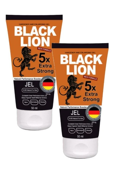 Xlan Black Lıon Jel Sertleştirmeli Büyütmeli Erkek Kremi 50ml X 2 Adet ürün görseli 1
