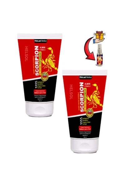 Xlan Scorpion Erkeklere Özel Geciktiricili ve Sertleştiren Bakım Kremi 50 ml x 2 ad.+Lustra Masaj Yağı ürün görseli 1