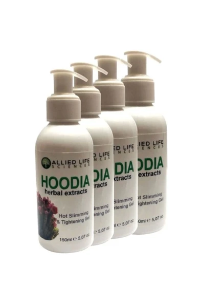Xlan Allied Life Sciences Hoodia Herbal Extracts Hot Slimming & Tightening Gel 150 ml x 4 adet ürün görseli 1