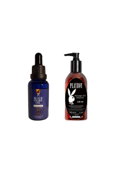 Xlan Black Snake Erkekler Için For Men Playboy Masaj Yağı ürün görseli 1