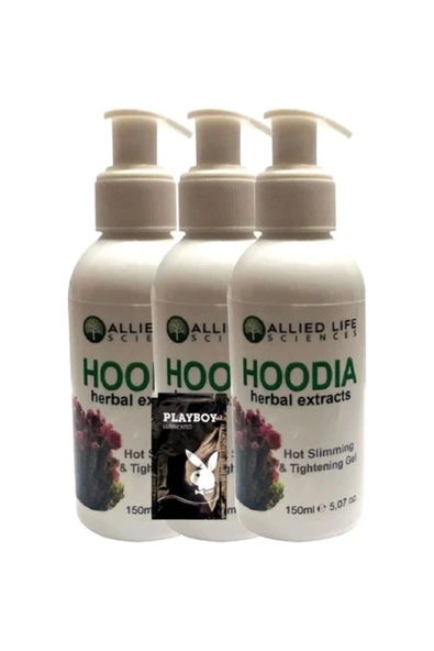 Xlan Allied Life Sciences Hoodia Herbal Extracts Hot Slimming & Tightening 150 ml x 3 adet + Jel ürün görseli 1