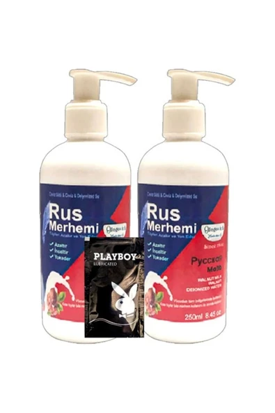 Xlan Playboy Tüy Dökücü Krem2 Adet x 250 ml Ceviz Sütlü & Cevizli Rus Merhemi + Yanında Jel ürün görseli 1