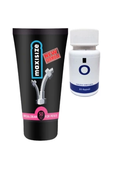 Xlan Maxsize Erkeğe Özel 50 ml Krem + Yanında O Caps 15'li Erkeğe ürün görseli 1
