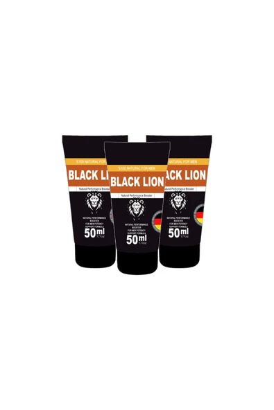 Xlan Black Lion 50 ml 3 Adet Men Booster Krem Erkeklere Özel Anlar İçin Hareketlendirici Krem ürün görseli 1