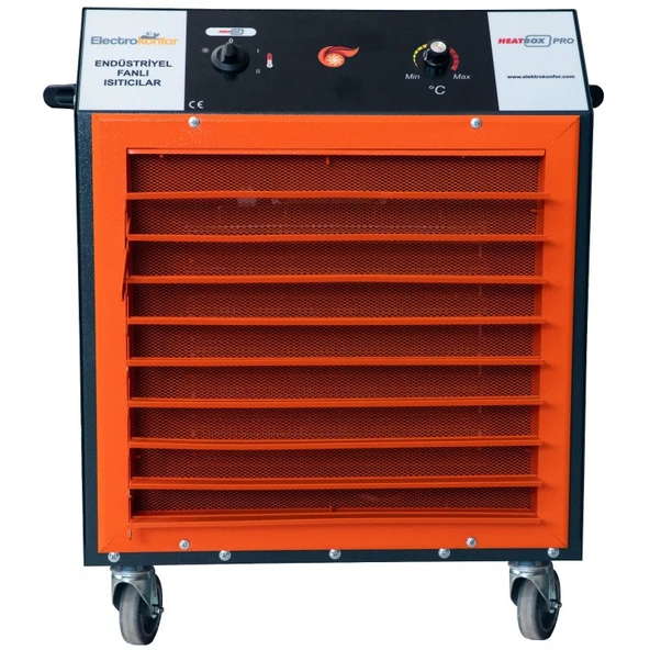 HBPRO30000F Heatbox Pro 30000W Trifaze Elektrikli Fanlı Isıtıcı Füme ürün görseli 1