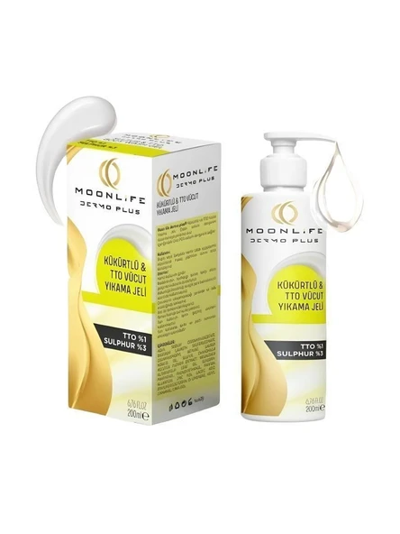 MOON LİFE (DERMO PLUS) KÜKÜRT SÜLFÜR TTO VÜCUT YIKAMA JEL 200 ML ürün görseli 1