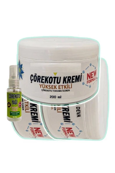 Xlan Çörek Otu Rahatlatıcı Masaj Bakım Kremi 3x200 ml+30 ml Çörek Otu Yağ ile ürün görseli 1