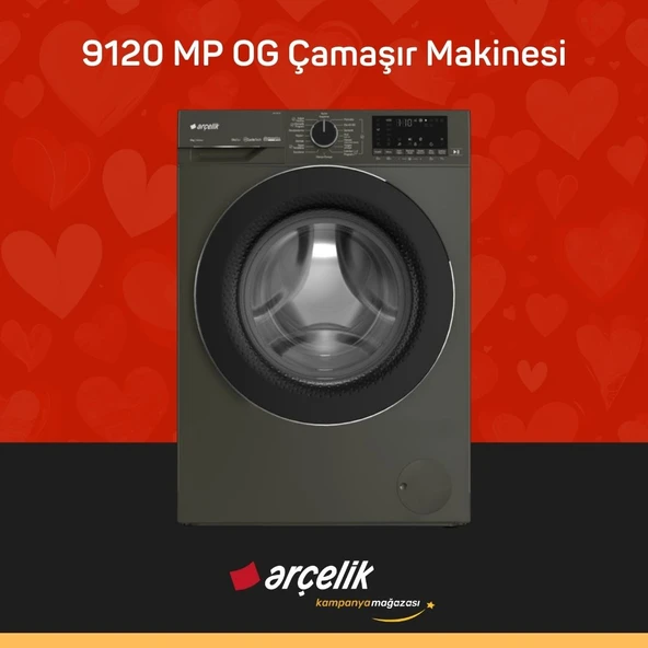 ARÇELİK 9120 MP OG 9 Kg Çamaşır Makinesi ürün görseli 1