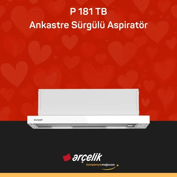 ARÇELİK P 181 TB Ankastre Sürgülü Aspiratör ürün görseli 1