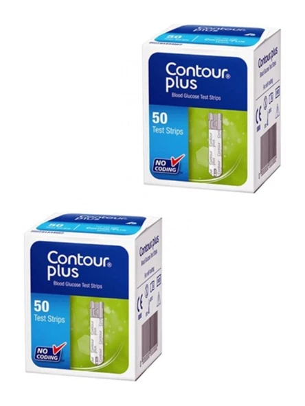 Contour Plus Test Stribi 50'Li X 2 Kutu (SKT:04/2027) ürün görseli 1