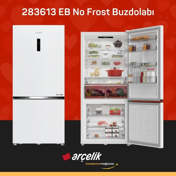 ARÇELİK 283613 EB Alttan Donduruculu Buzdolabı ürün görseli 1