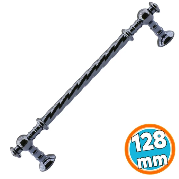 Mobilya Mutfak Dolabı Çekmece Dolap Kulpu Kulpları Kulbu Füme (128 MM-12.8 CM) Metal Kulp ürün görseli 1