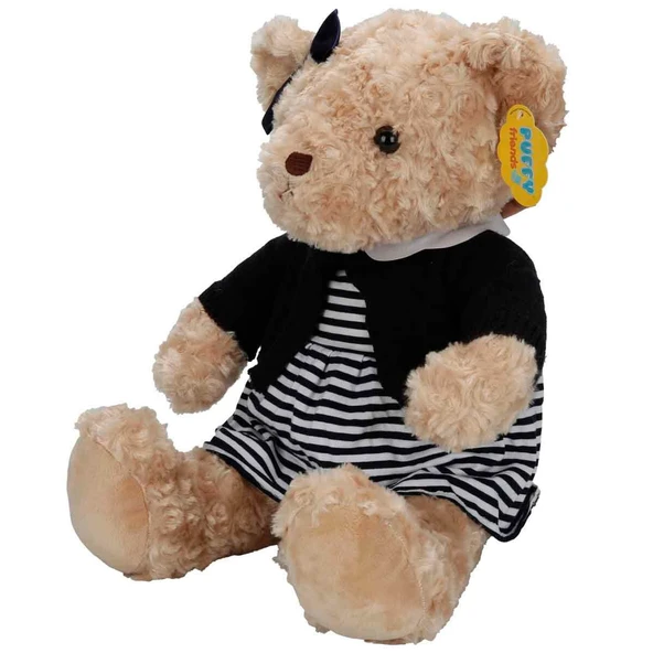 Sevimli Elbiseli Peluş Ayı 37 CM  Yumuşacık Hediye Ayıcık ürün görseli 1
