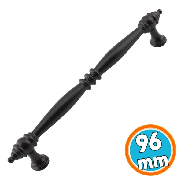 Mobilya Mutfak Dolabı Çekmece Dolap Kapak Kulpu Düz Metal Kulp Kulbu Kulpu 96 Mm Siyah ürün görseli 1