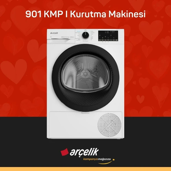 ARÇELİK 901 KMP I 9 Kg Kurutma Makinesi ürün görseli 1