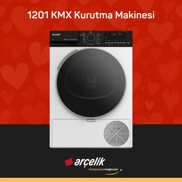 ARÇELİK 1201 KMX 12 Kg Kurutma Makinesi ürün görseli 1