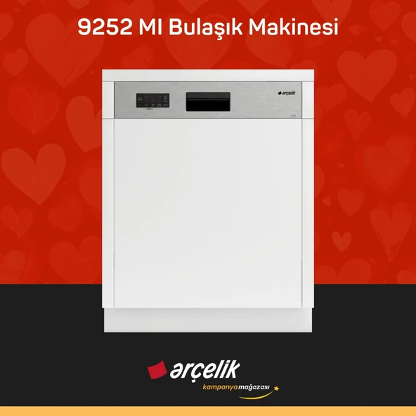 ARÇELİK 9252 MI Yarı Ankastre Bulaşık Makinesi ürün görseli 1