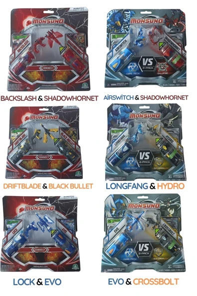 MONSUNO Lisanslı VS 2’li Fusion 6'Lı Figür Seti ürün görseli 1