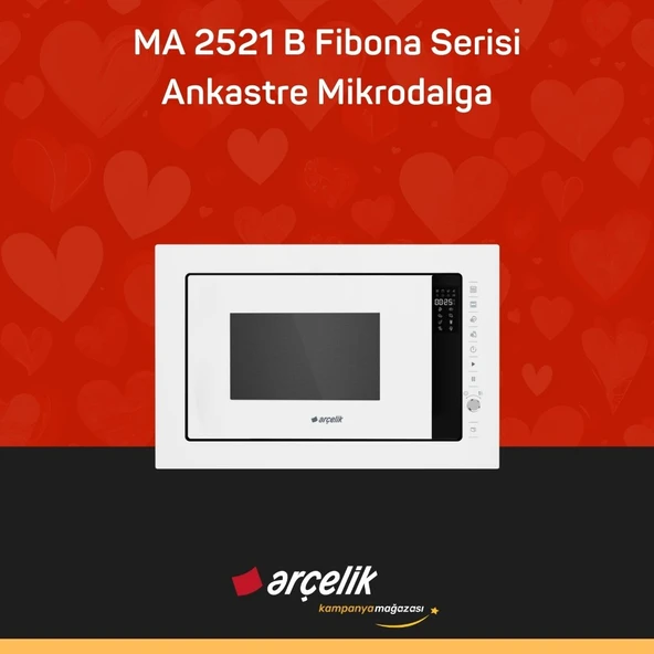 ARÇELİK MA 2521 B Fibona Serisi Ankastre Mikrodalga ürün görseli 1