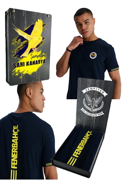 FENERBAHÇE ERKEK TRİBÜN SIRT DETAYLI T-SHİRT UV HEDİYELİK KUTU ürün görseli 1