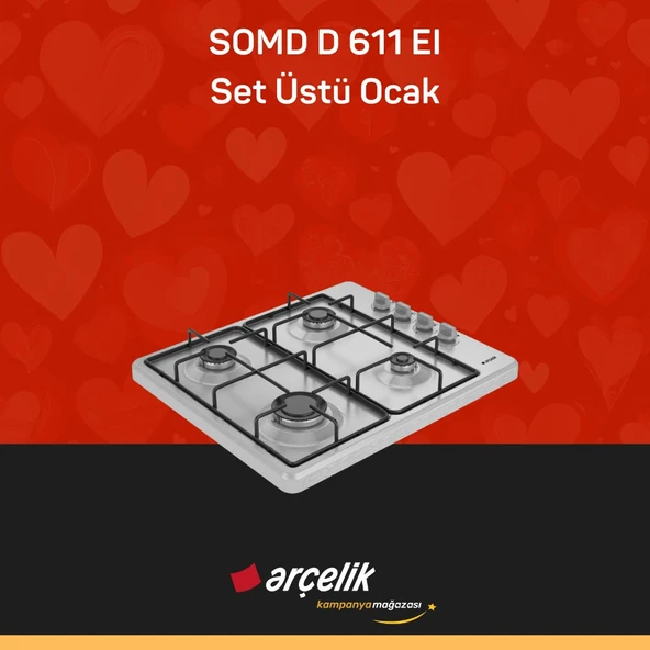 ARÇELİK SOMD D 611EI Set Üstü Ocak - Resim 2