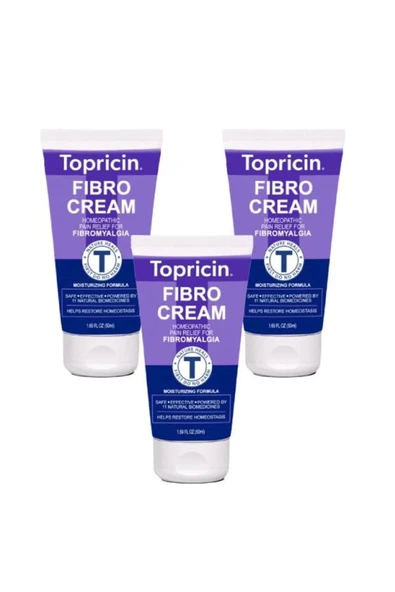 Xlan Topricin Fibro Rahatlatıcı Masaj ve Bakım Kremi 50 ml x 3 ad ürün görseli 1
