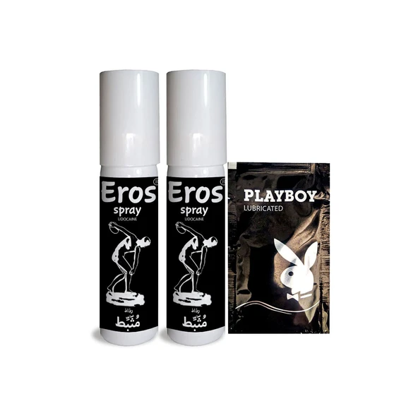 Xlan Eros Erkeklere Özel Zaman Stop Spreyi 20 ml  (Black) + KaydırıcıJel ürün görseli 1