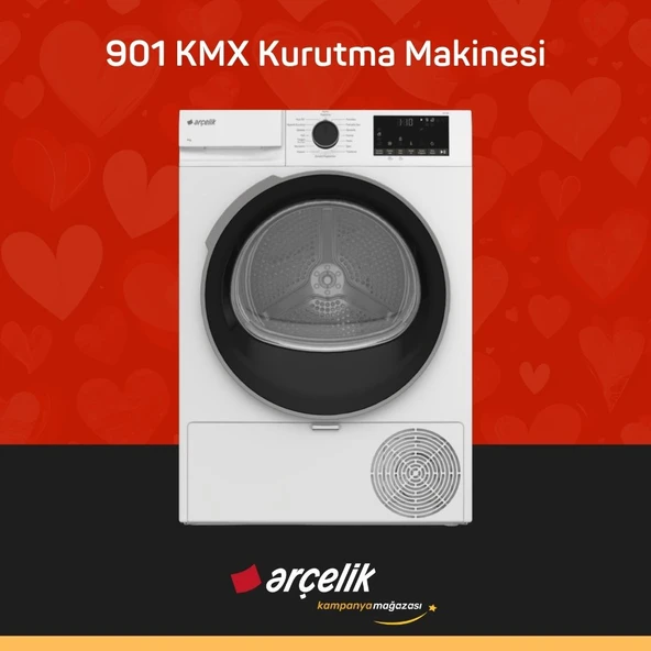 ARÇELİK 901 KMX 9 Kg Kurutma Makinesi ürün görseli 1