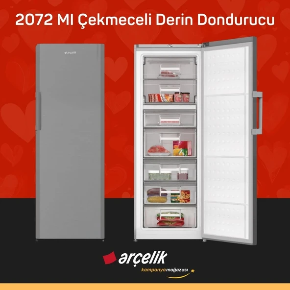 ARÇELİK 2072 MI 7 Bölmeli Derin Dondurucu ürün görseli 1