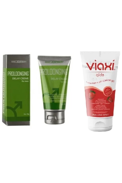 Xlan Viaxi Proloongıng Krem 56 Ml+Viaxi Çilek Aromalı Kayganlaştırcı ürün görseli 1