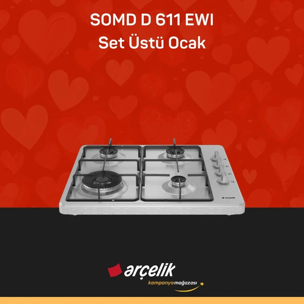 ARÇELİK SOMD D 611EWI Set Üstü Ocak - Resim 3