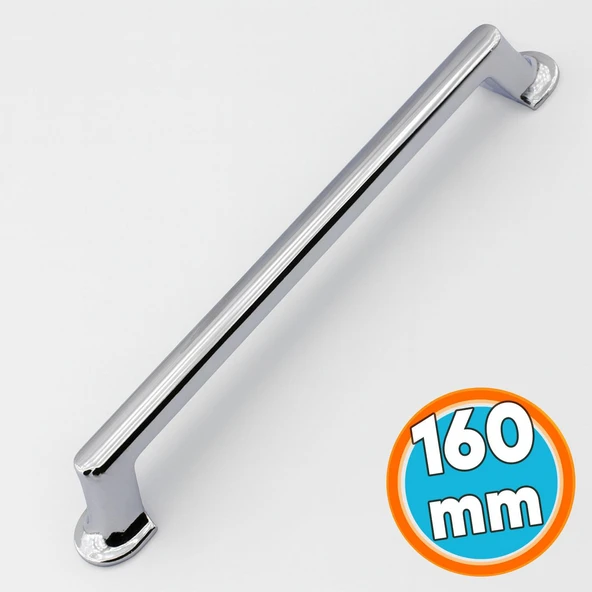 160 mm Krom Mobilya Mutfak Dolabı Çekmece Dolap Kapak Kulpu Düz Metal Kulp Kulbu Kulpu ürün görseli 1