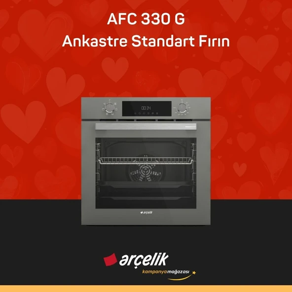 ARÇELİK AFC 330 G Fibona Serisi Ankastre Standart Fırın ürün görseli 1