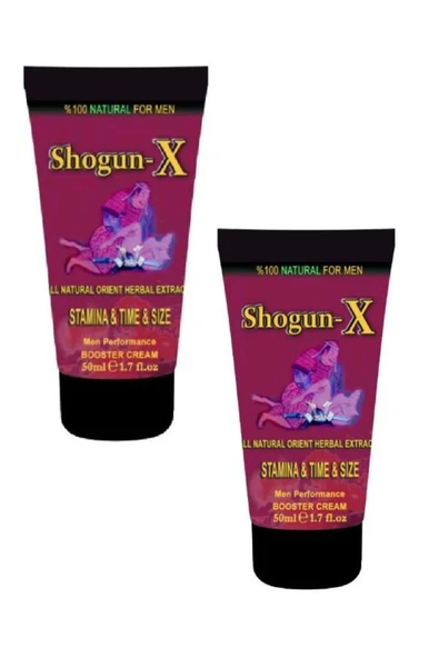 Xlan Shogun -x Extra Cream Erkekler İçin Sertleşmeye ve Gecikmeye Etkili Kremi 50ml X 2 Adet ürün görseli 1