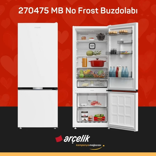 ARÇELİK 270475 MB Alttan Donduruculu Buzdolabı ürün görseli 1