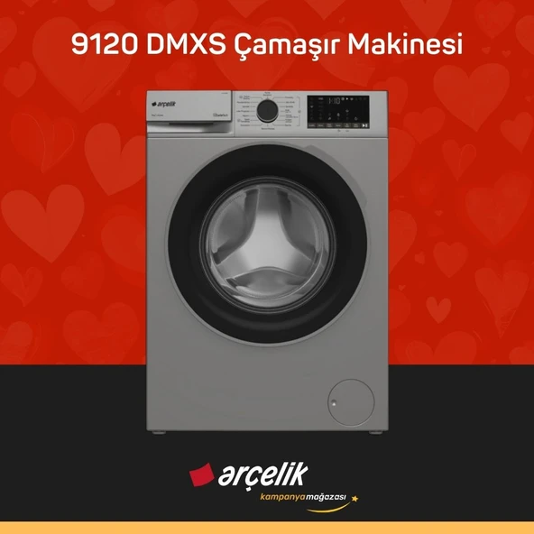 ARÇELİK 9120 DMXS 9 Kg Çamaşır Makinesi ürün görseli 1